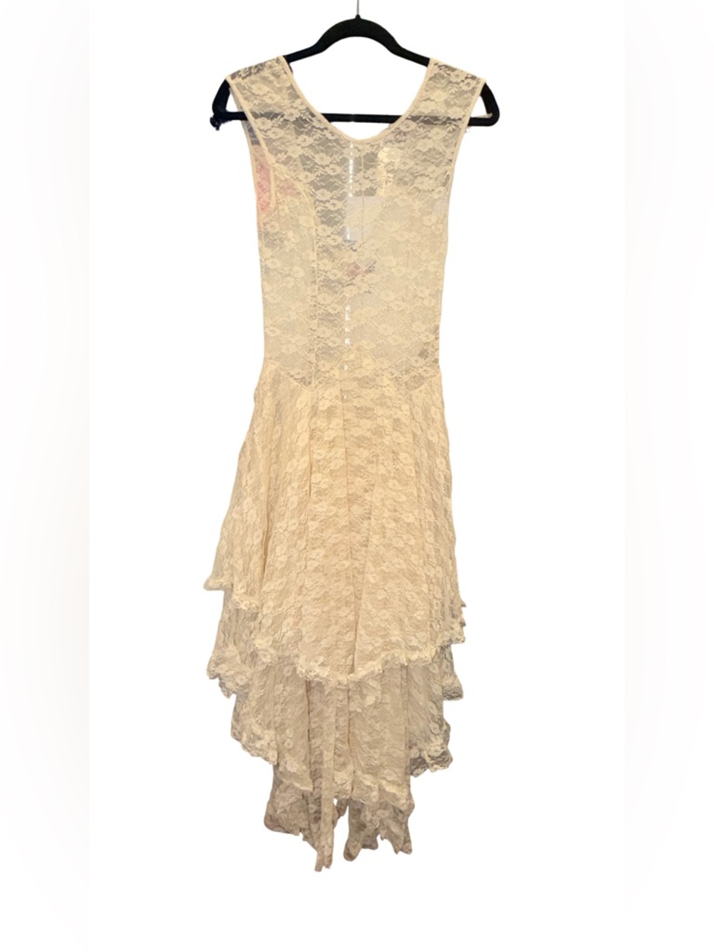 Free people intimately size Med Lace High-Low Party Dress in Cream